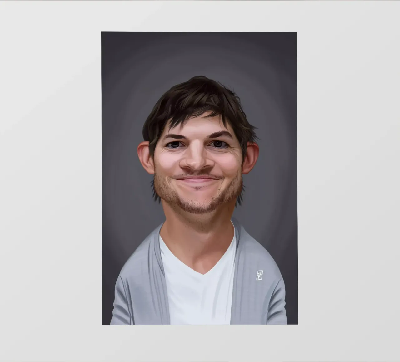 Ashton Kutcher telo in pvc da Rob Art | Illustration