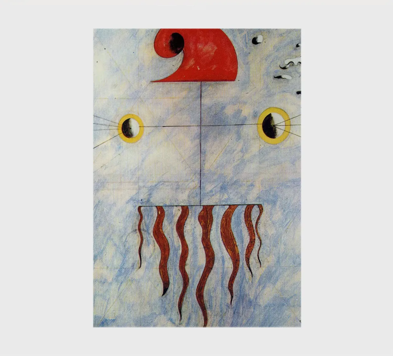 Joan Miró Print Head of a Catalan Peasant 1924 notebook by khanrosie