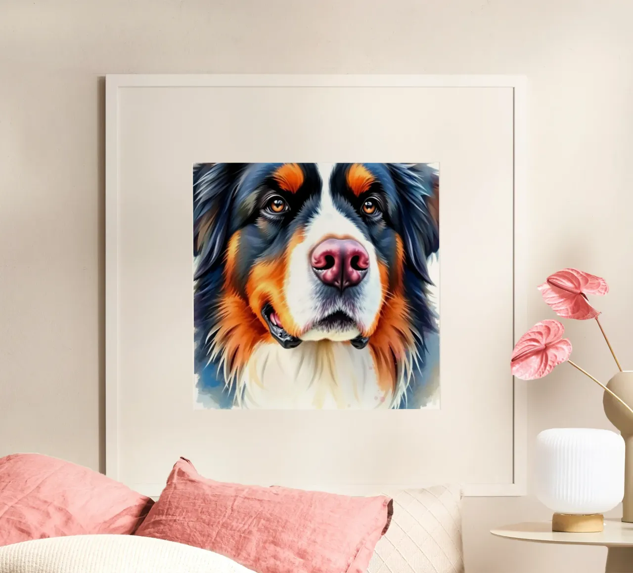 Bellissimo cane da montagna bernese #2 poster da Yumis.Beargang.and.Me