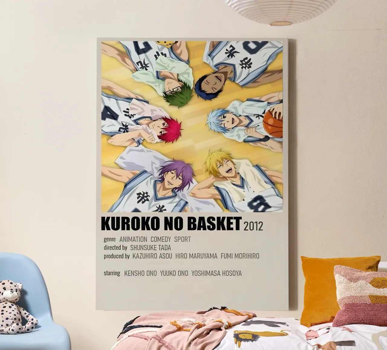 KUROKO NO BASKET 2012 tela con Cornice a cassetta da Totoya