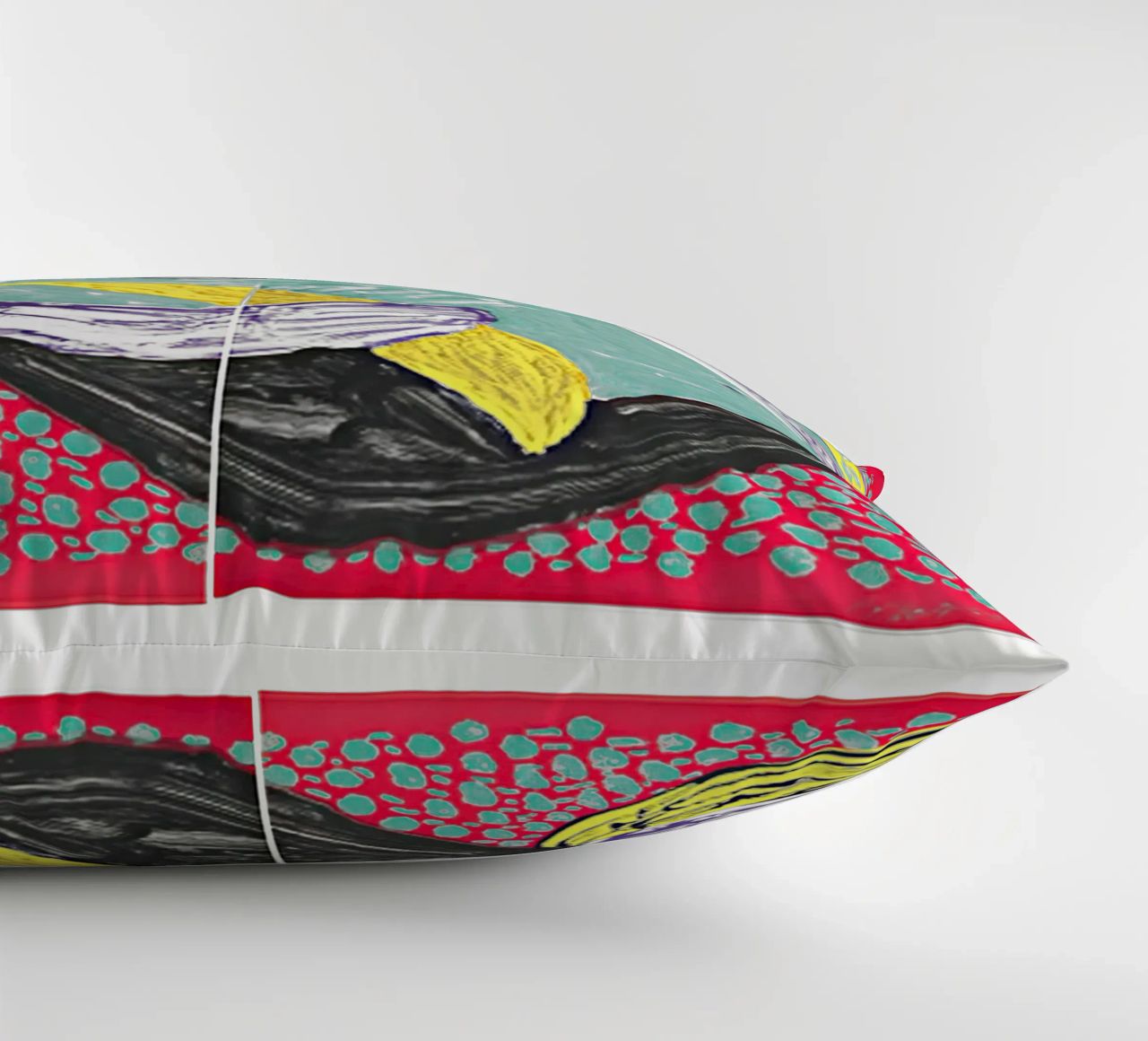 Some More New Prints, Going Round, 1994 decorative cushion by khanrosie