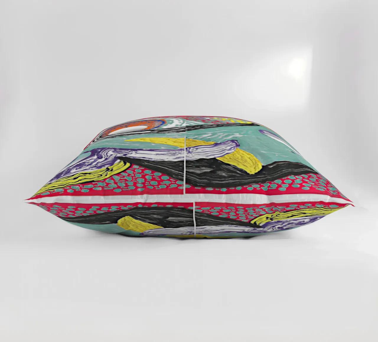 Nog meer nieuwe prints, Going Round, 1994 kussen van khanrosie