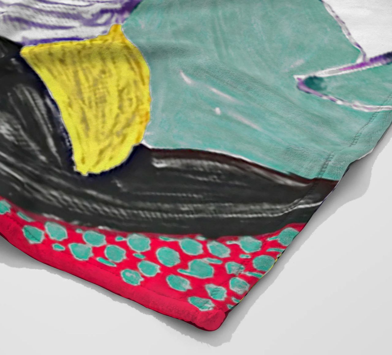 Some More New Prints, Going Round, 1994 fleece blanket by khanrosie