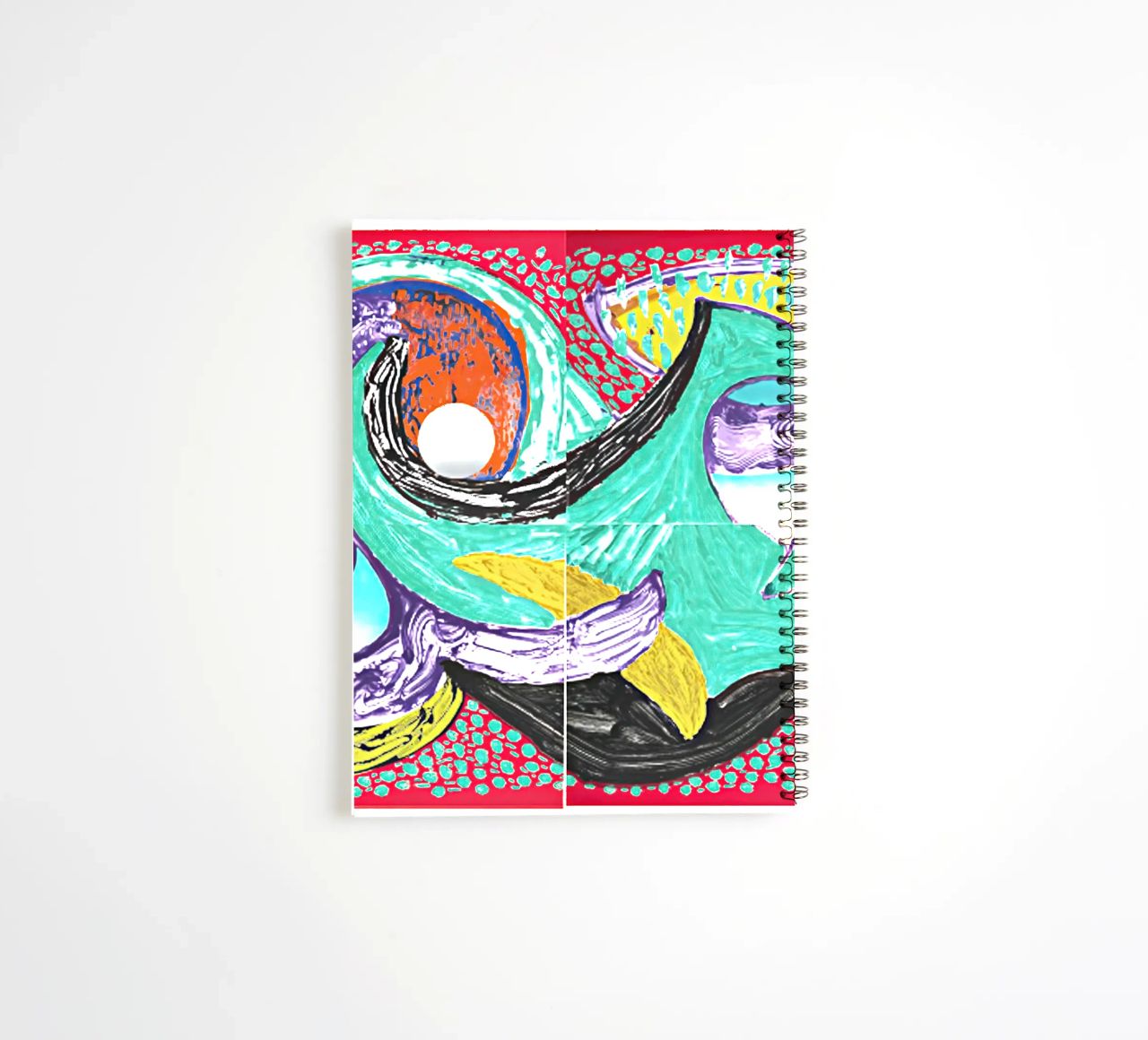 Some More New Prints, Going Round, 1994 spiral notebook by khanrosie