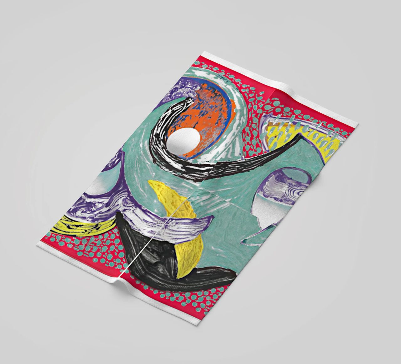 Some More New Prints, Going Round, 1994 beach towel by khanrosie