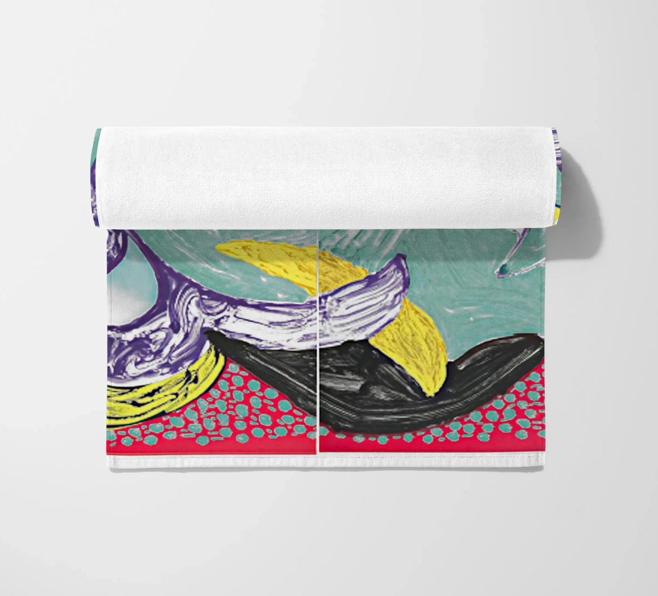 Some More New Prints, Going Round, 1994 beach towel by khanrosie