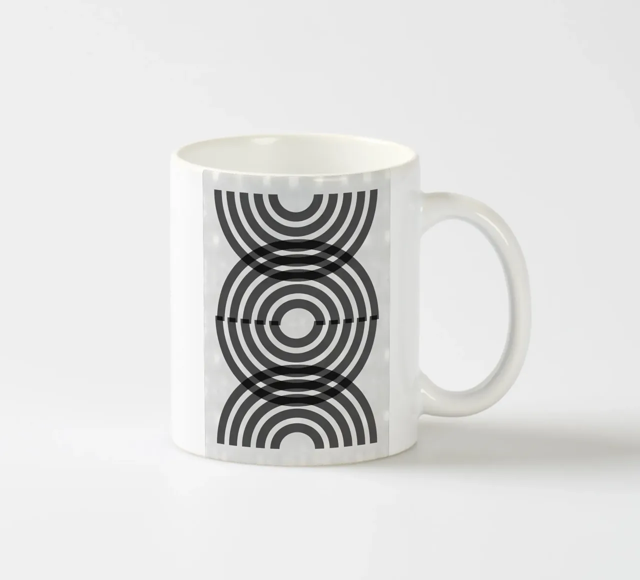 Poster minimalista tazza in ceramica da Purrfect Whiskers Art