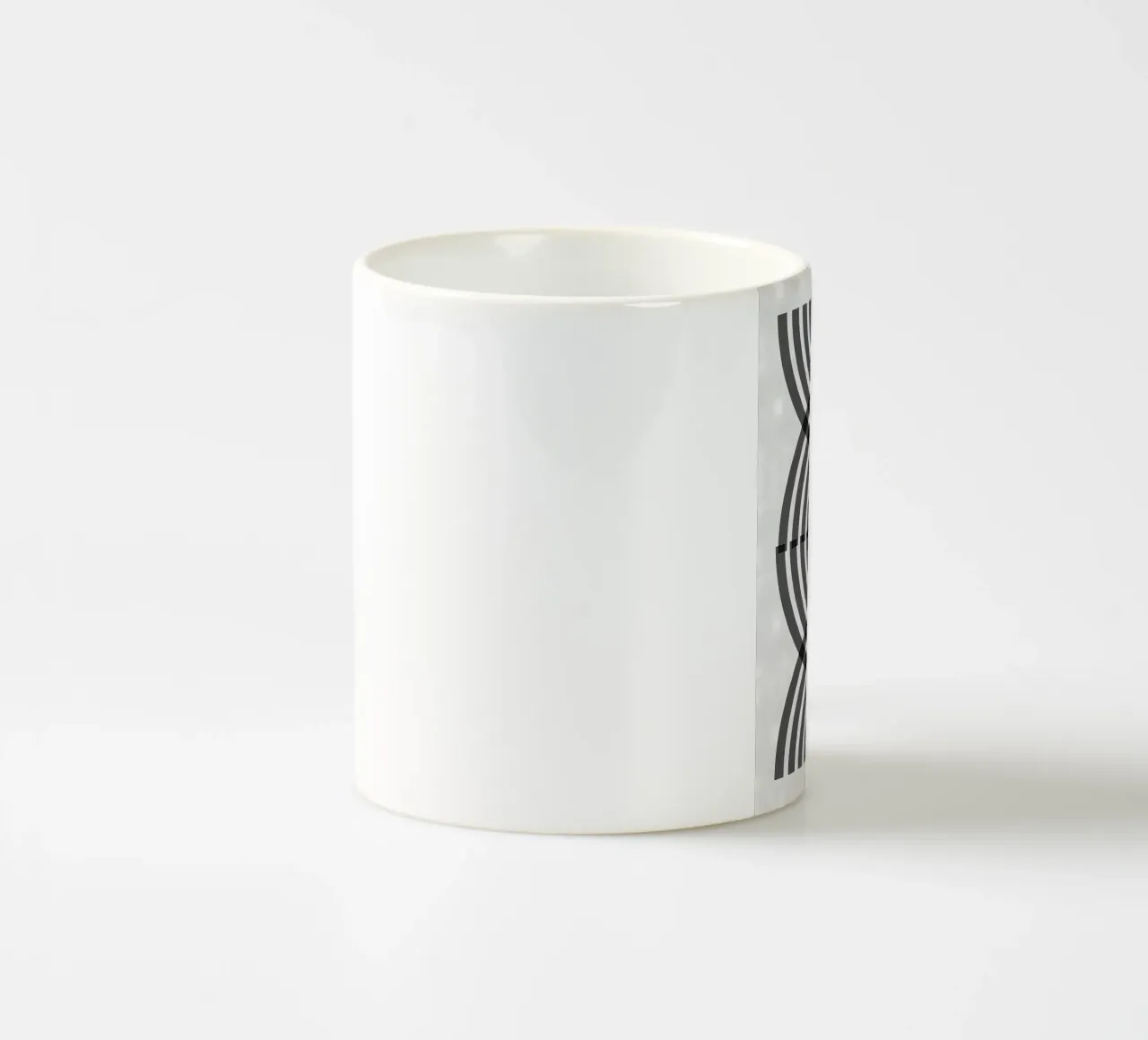 Poster minimalista tazza in ceramica da Purrfect Whiskers Art
