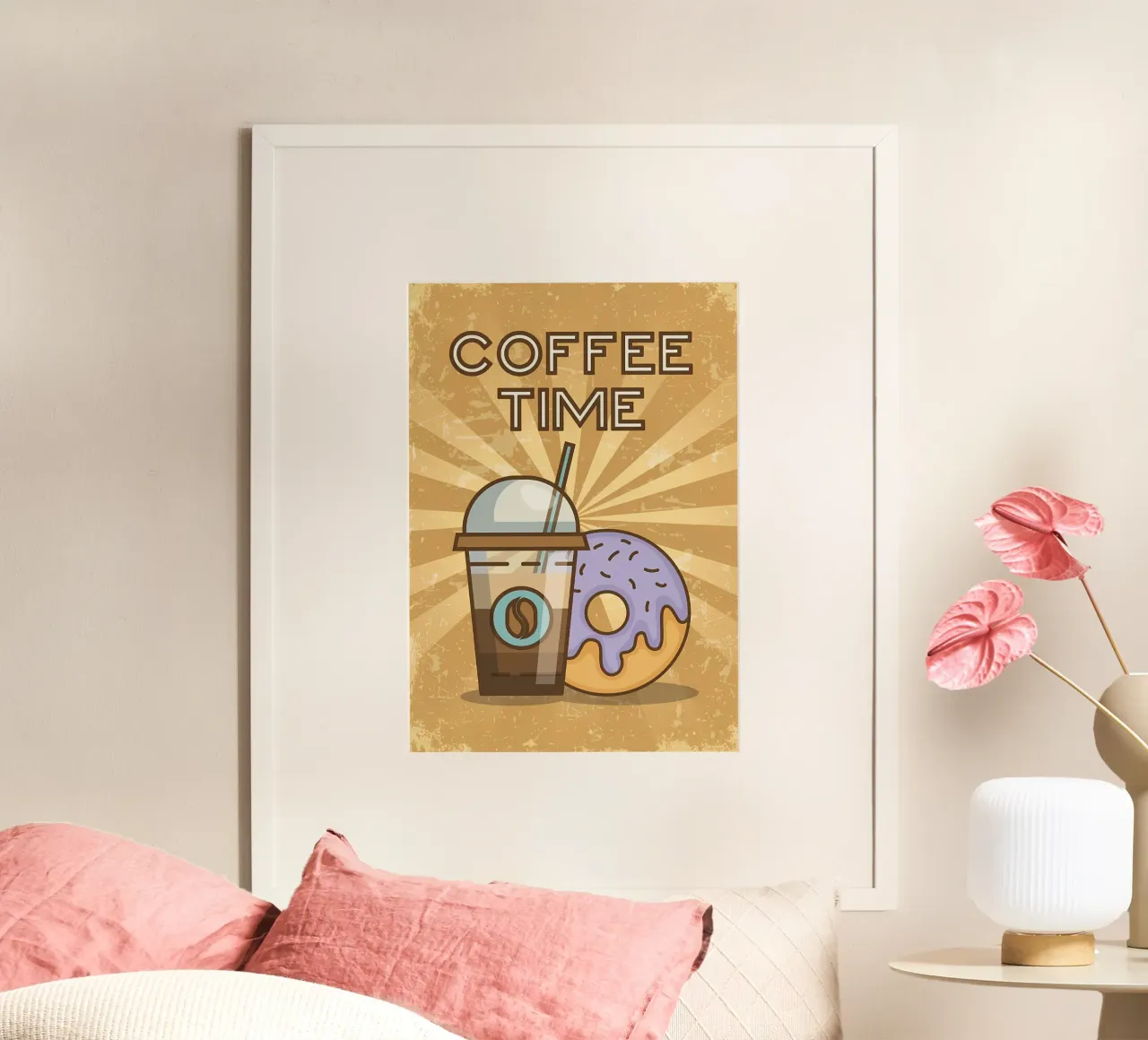 Poster minimalista per il caffè poster da Purrfect Whiskers Art