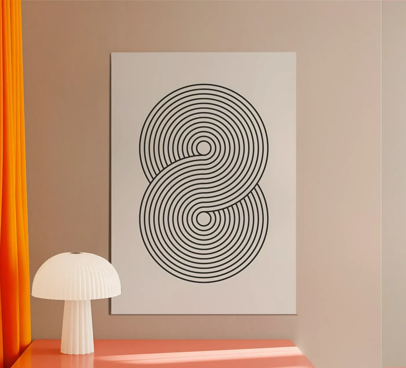 Poster minimalista poster da Purrfect Whiskers Art