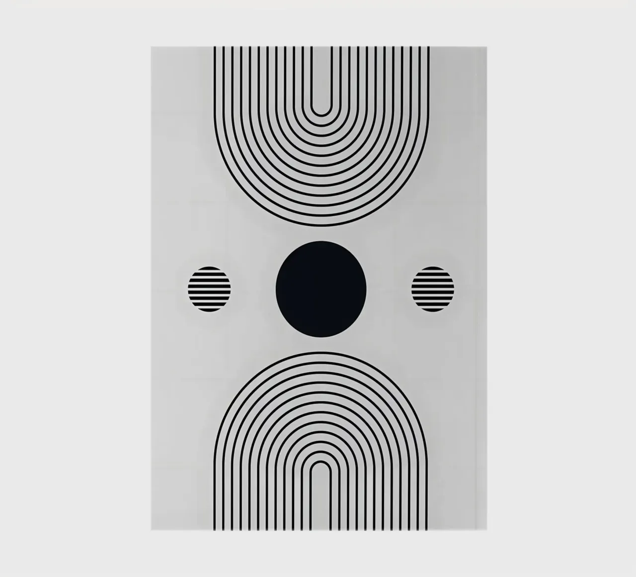 Minimalist poster notebook by Purrfect Whiskers Art