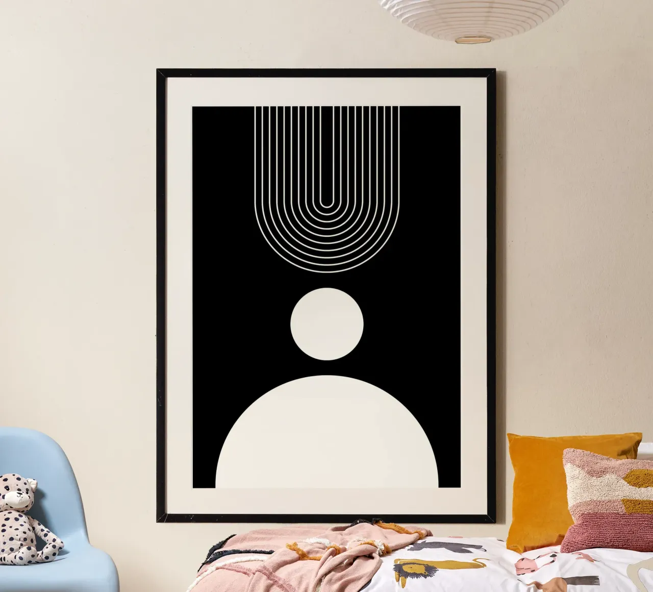 Poster minimalista poster con telaio in alluminio da Purrfect Whiskers Art