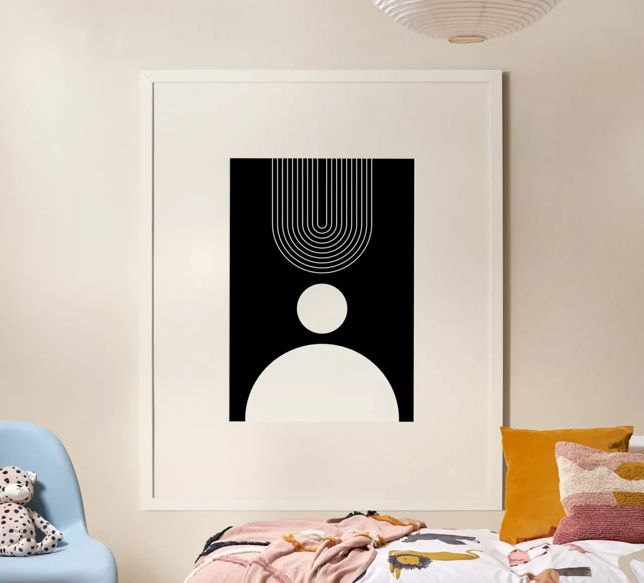 Poster minimalista poster con telaio in alluminio da Purrfect Whiskers Art