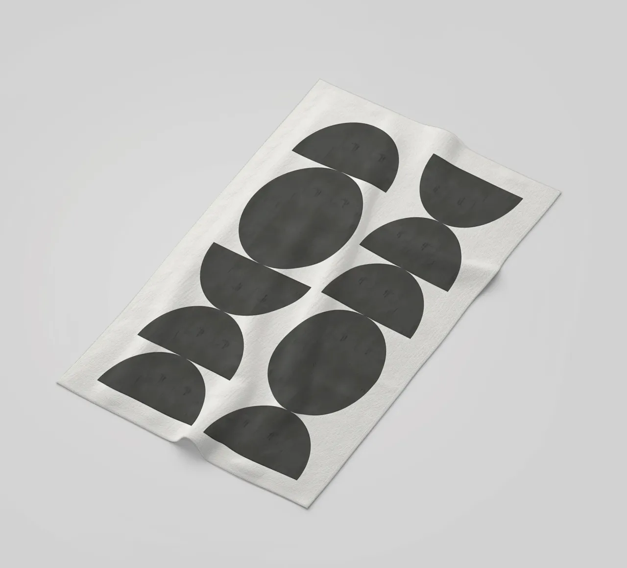 Minimalist poster beach towel by Purrfect Whiskers Art