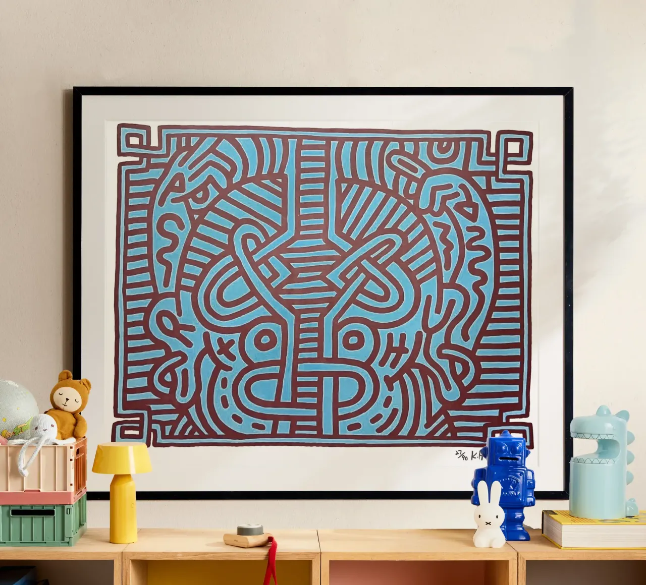 Chocolate Budda 1 1989 poster con telaio in alluminio da Aaronshop