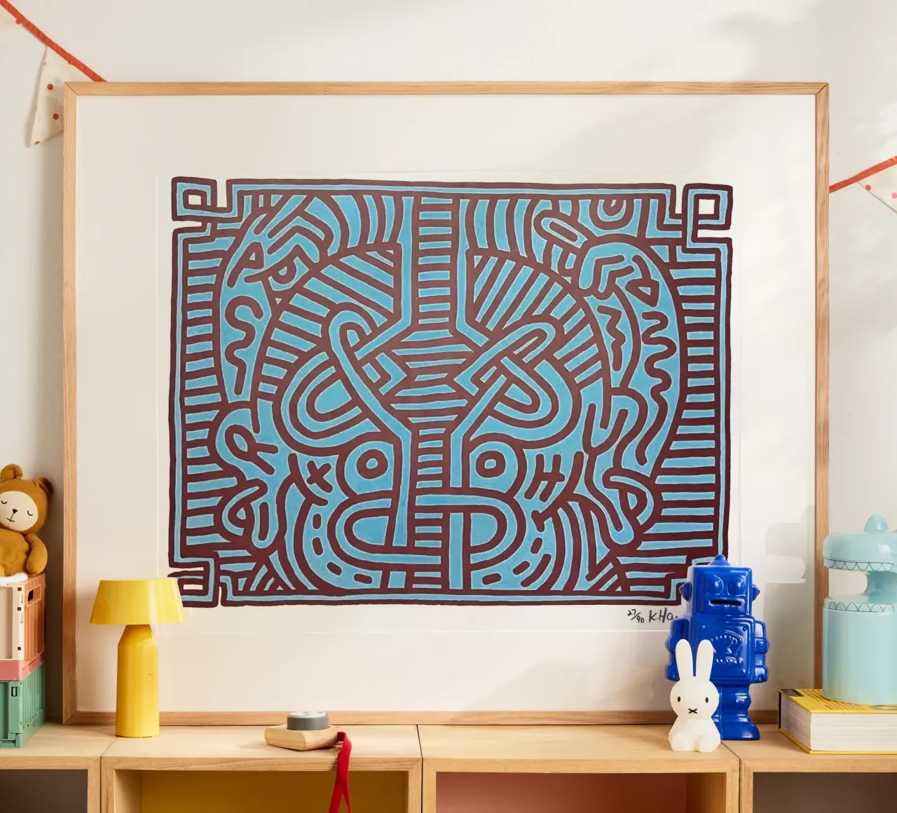 Chocolate Budda 1 1989 poster con telaio in alluminio da Aaronshop