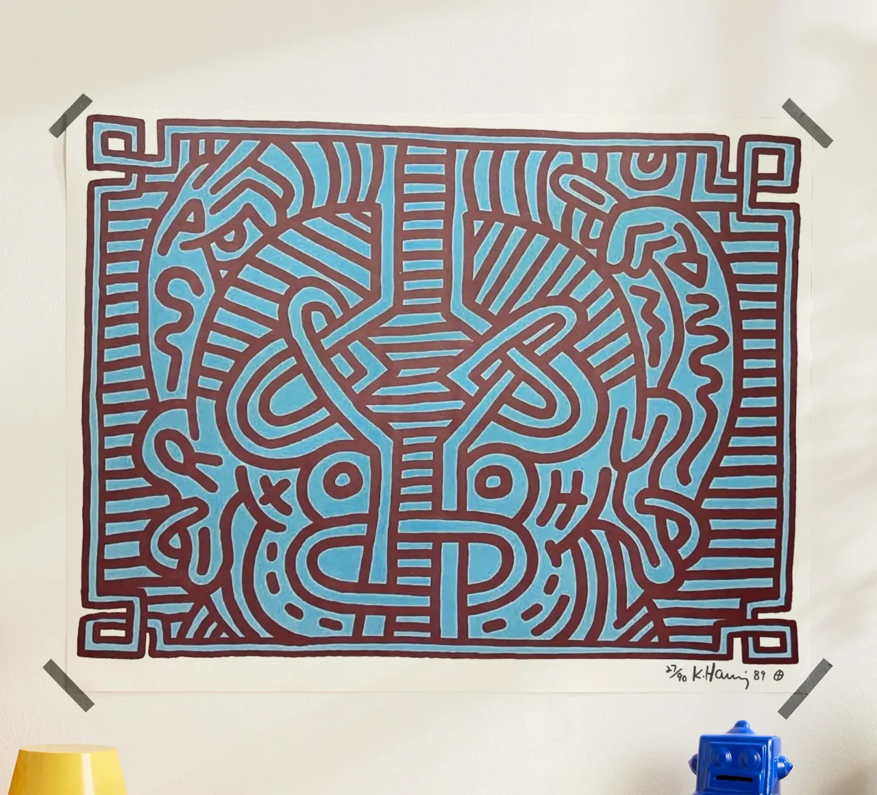 Chocolate Budda 1 1989 poster con telaio in alluminio da Aaronshop