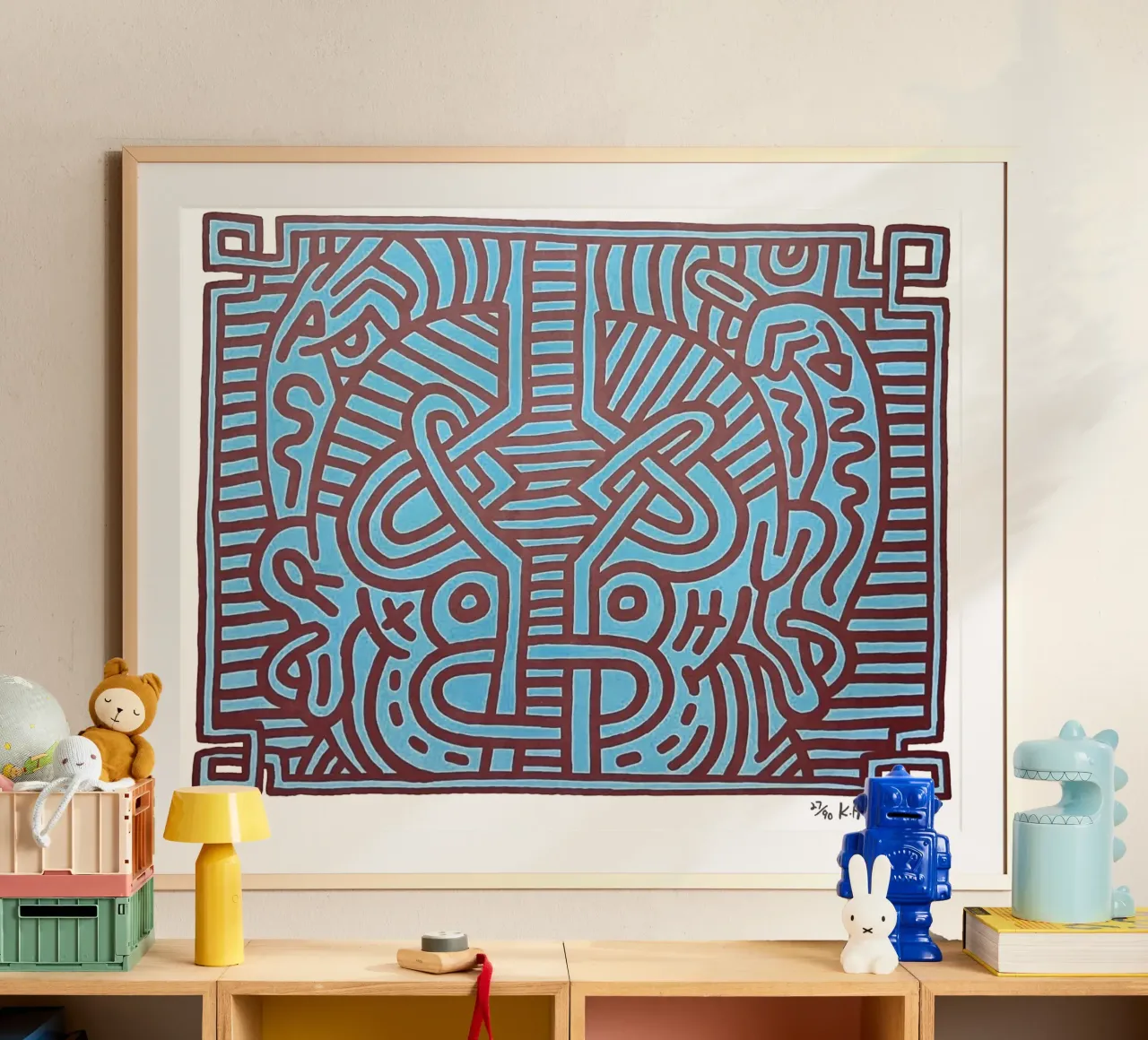 Chocolate Budda 1 1989 poster con telaio in alluminio da Aaronshop