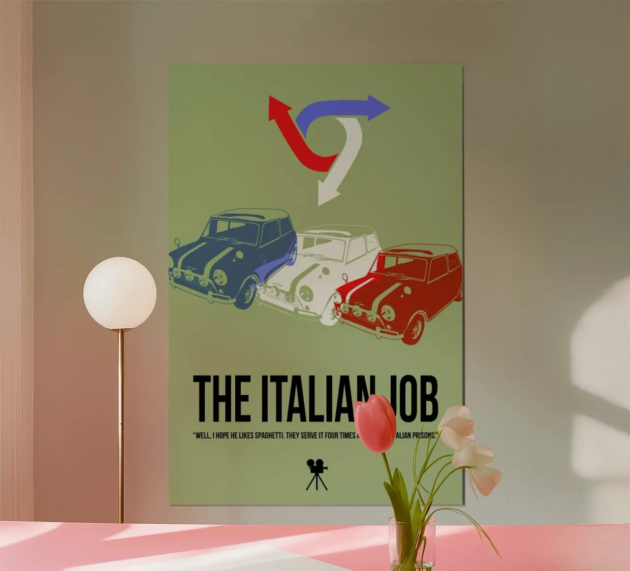 The Italian Job poster con telaio in plastica da Naxart