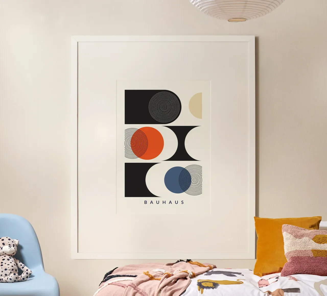 Poster minimalista poster con telaio in plastica da Purrfect Whiskers Art
