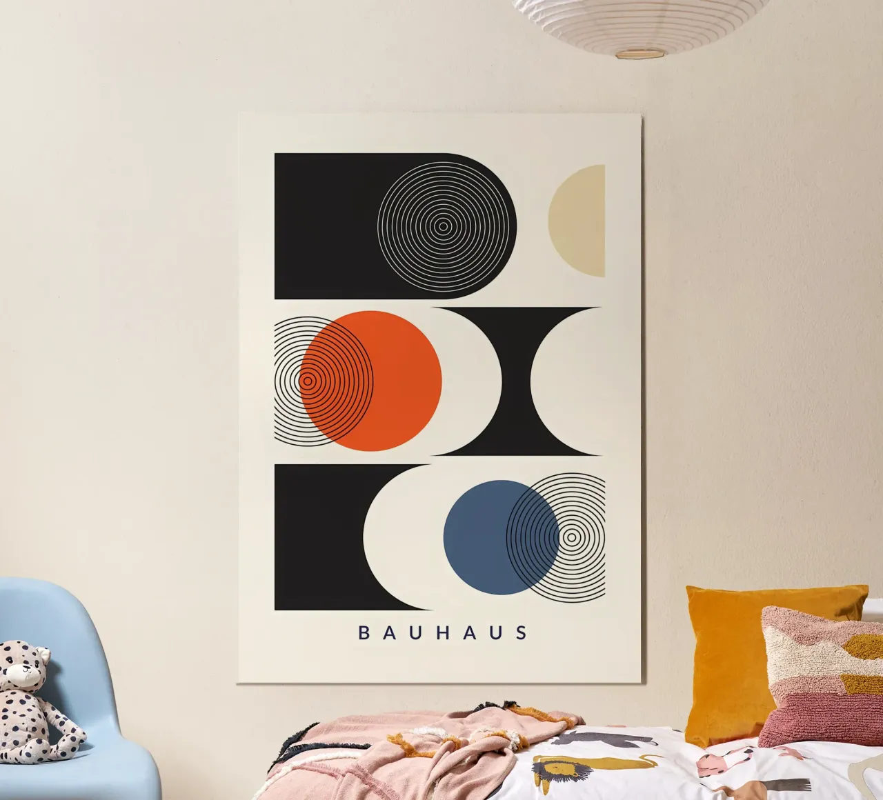 Poster minimalista poster con telaio in plastica da Purrfect Whiskers Art