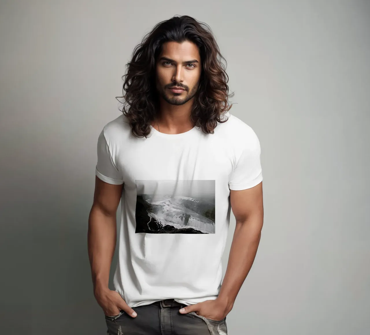 Gullfoss t-shirt da Nur Mut