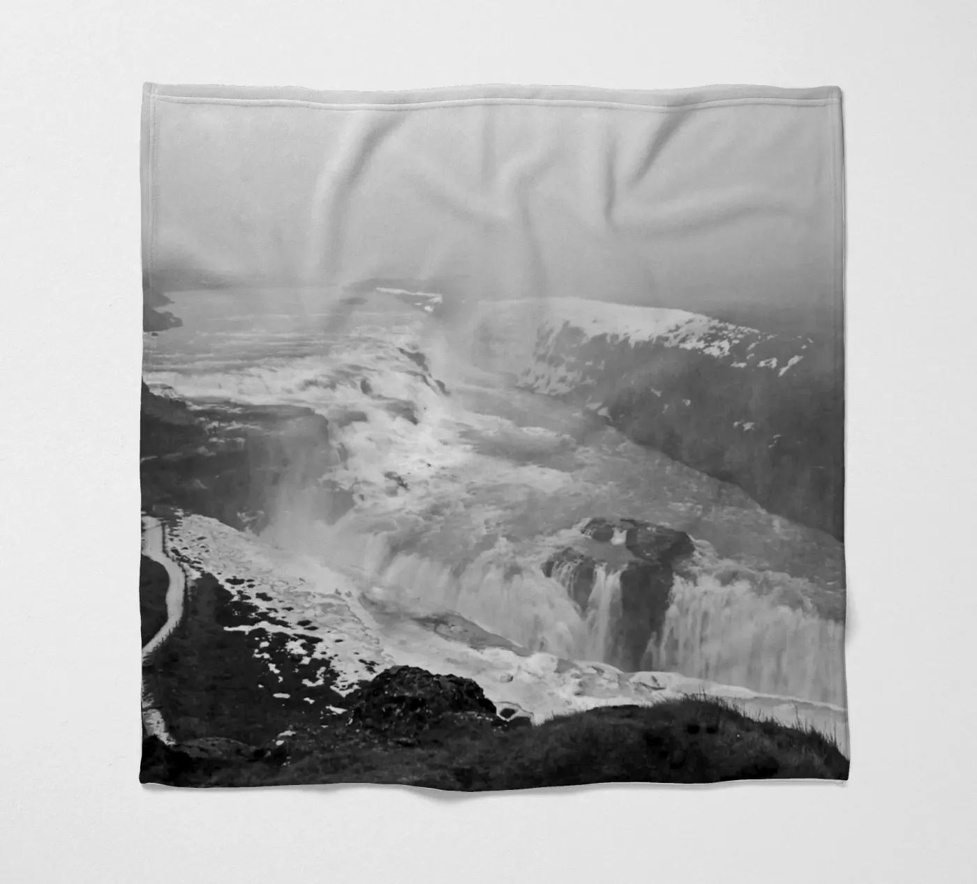 Gullfoss Fleecedecke von Nur Mut
