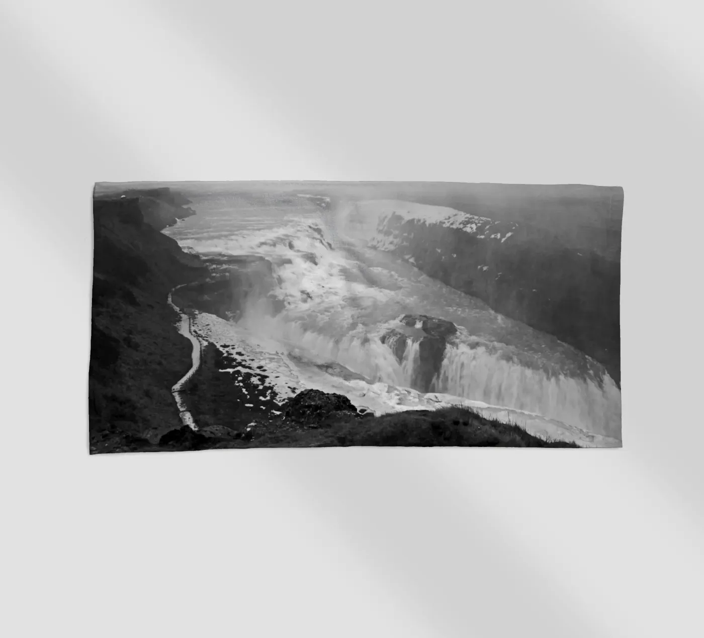 Gullfoss beach towel by Nur Mut