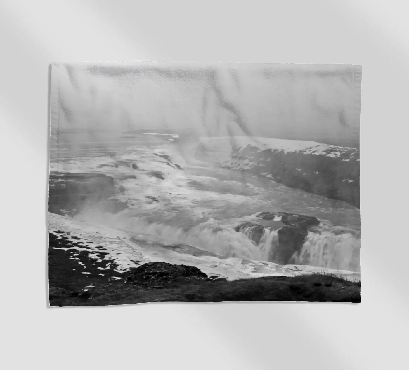 Gullfoss beach towel by Nur Mut