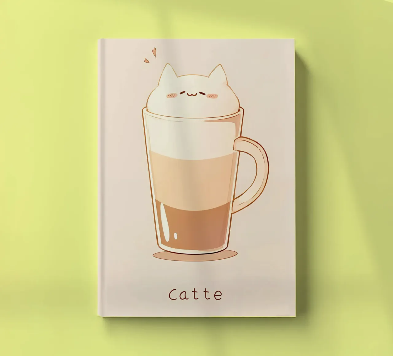 Minimalist catte poster notebook by Charles A Boudreau