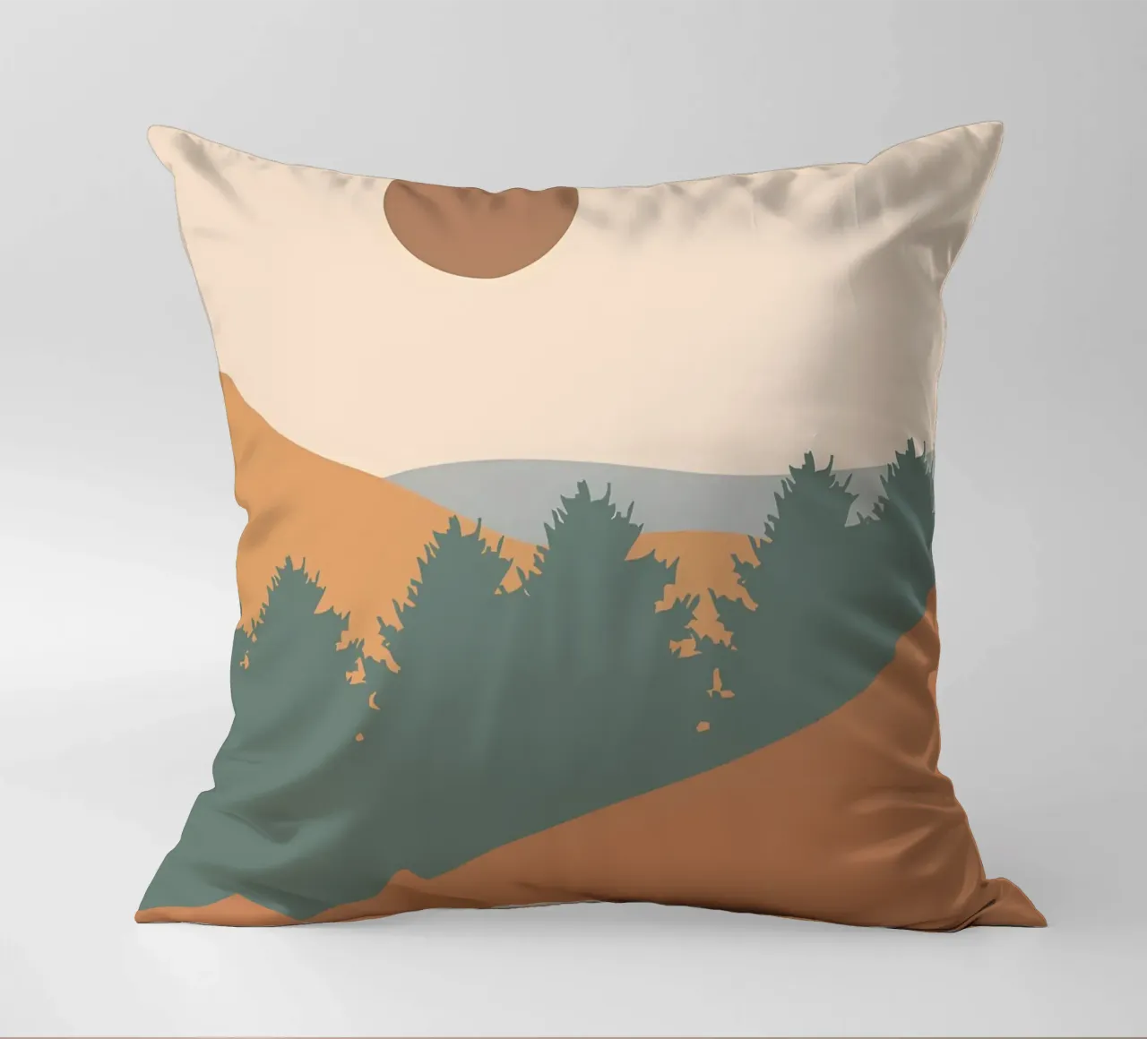 Minimalist poster decorative cushion by Charles A Boudreau