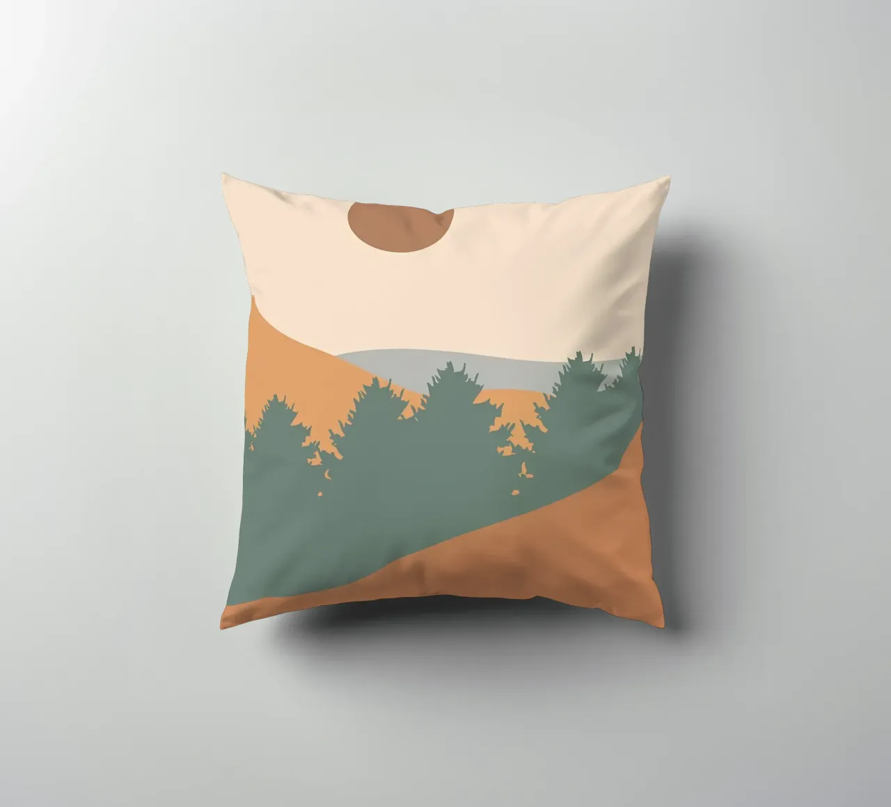 Minimalist poster decorative cushion by Charles A Boudreau