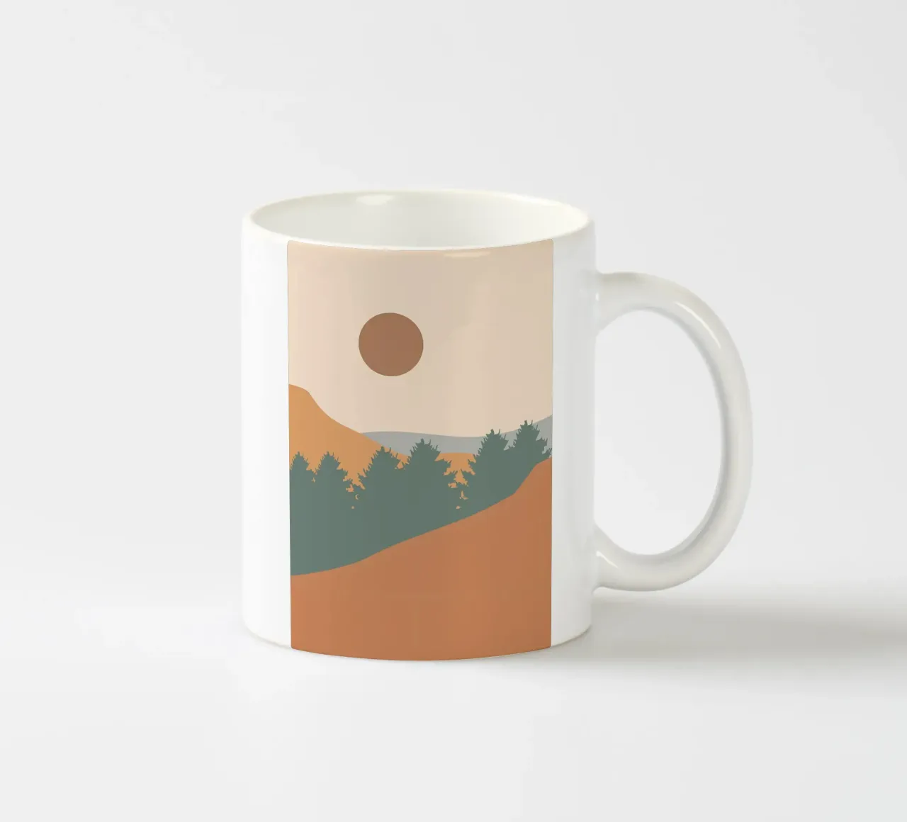 Poster minimalista tazza in ceramica da Charles A Boudreau