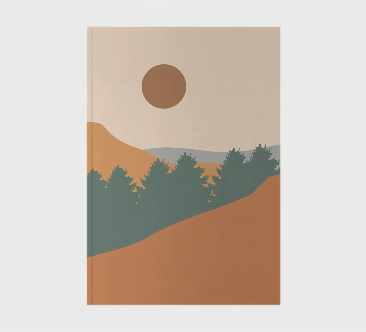Minimalist poster notebook by Charles A Boudreau