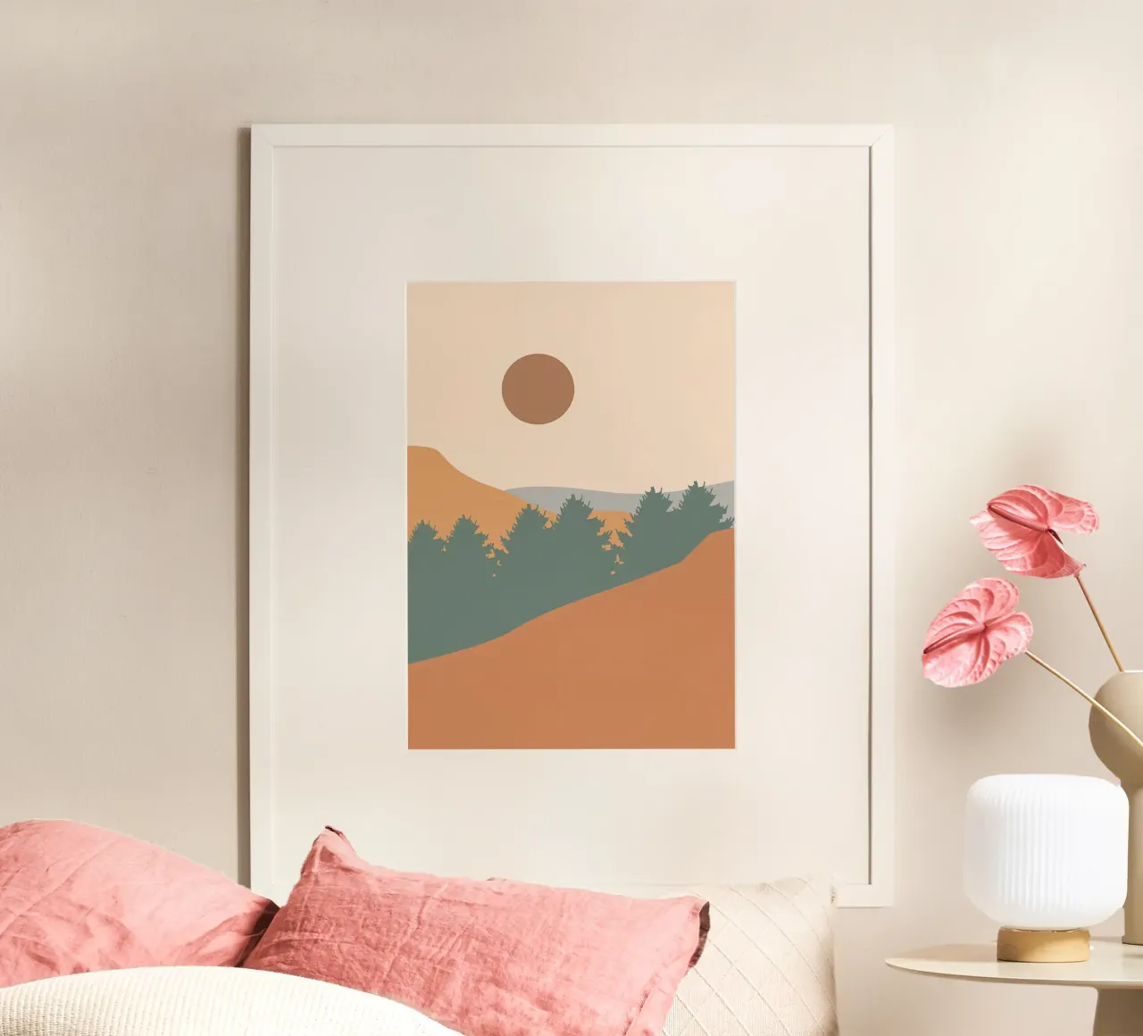 Poster minimalista poster con telaio in legno da Charles A Boudreau