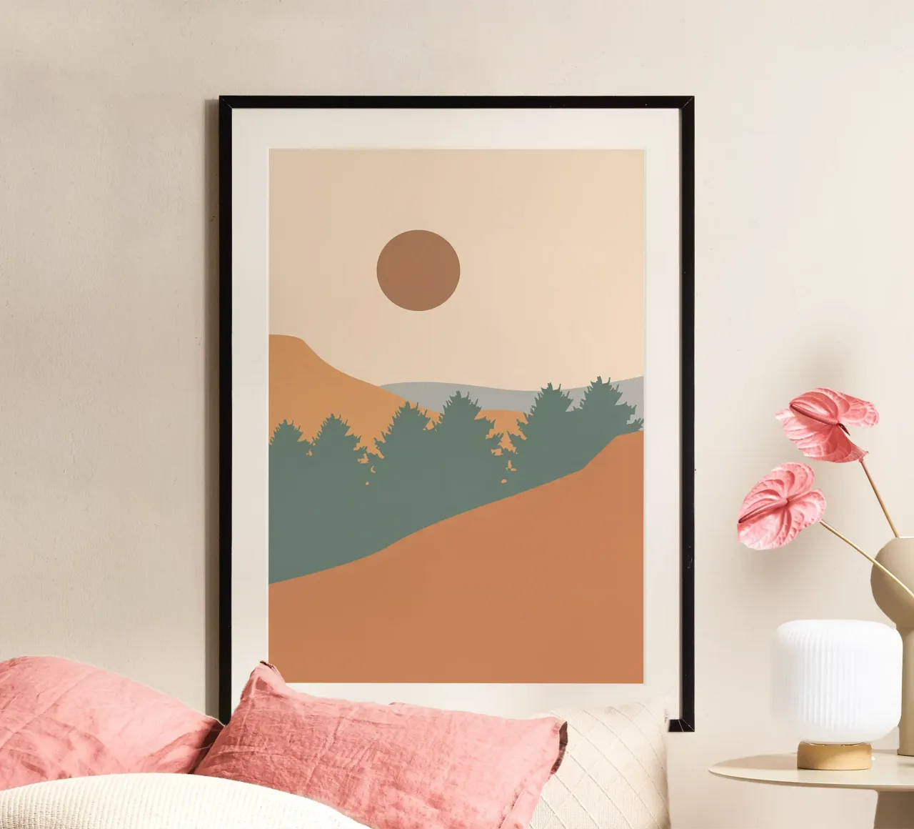 Poster minimalista poster con telaio in legno da Charles A Boudreau