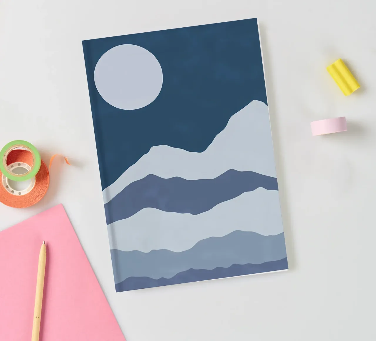 Minimalist catte poster notebook by Charles A Boudreau