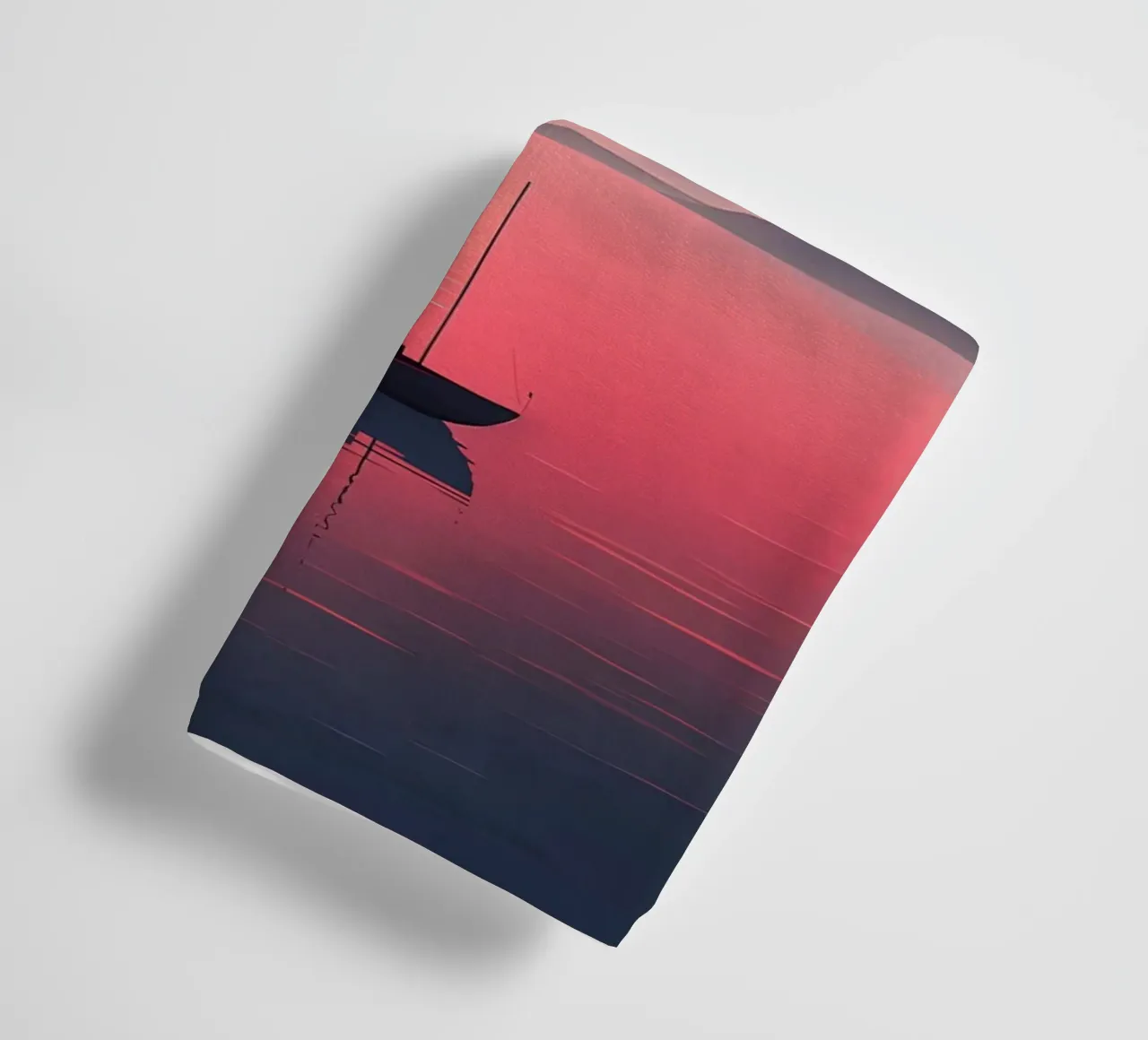 Minimalist sunset poster towel by Charles A Boudreau