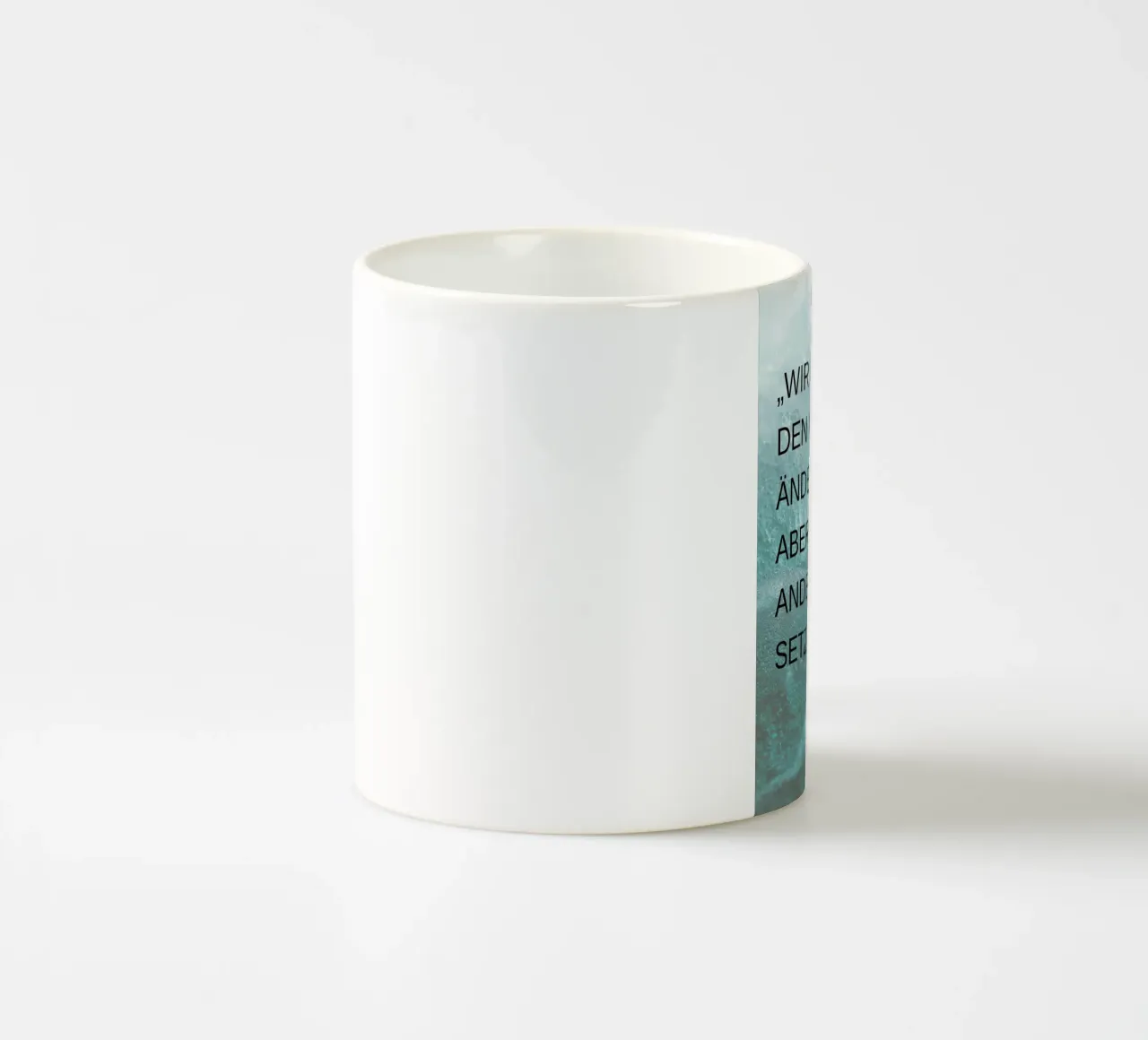 DEN WIND NICHT ÄNDERN, ABER… tazza in ceramica da Einfach Uebel