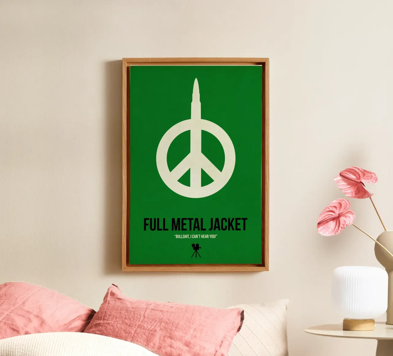 Full Metal Jacket tela con Cornice a cassetta da Naxart