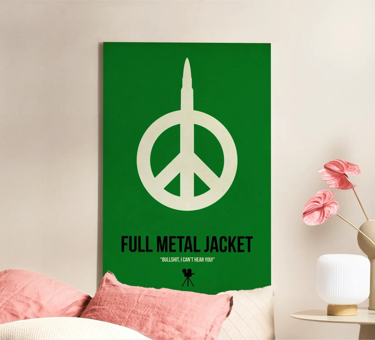 Full Metal Jacket tela con Cornice a cassetta da Naxart