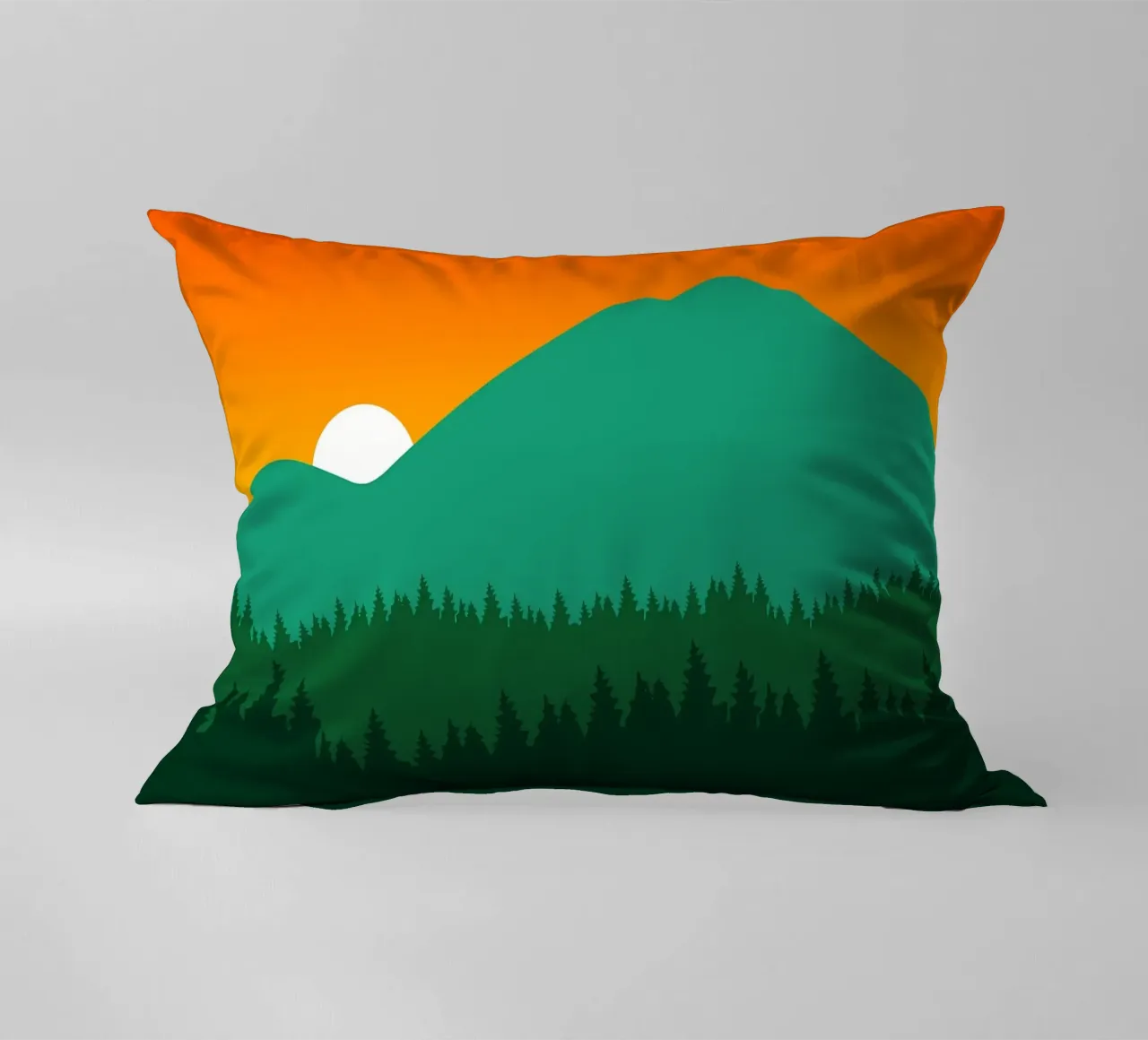 montagna alba foresta alberi cuscino da Dale Edward YoungJr