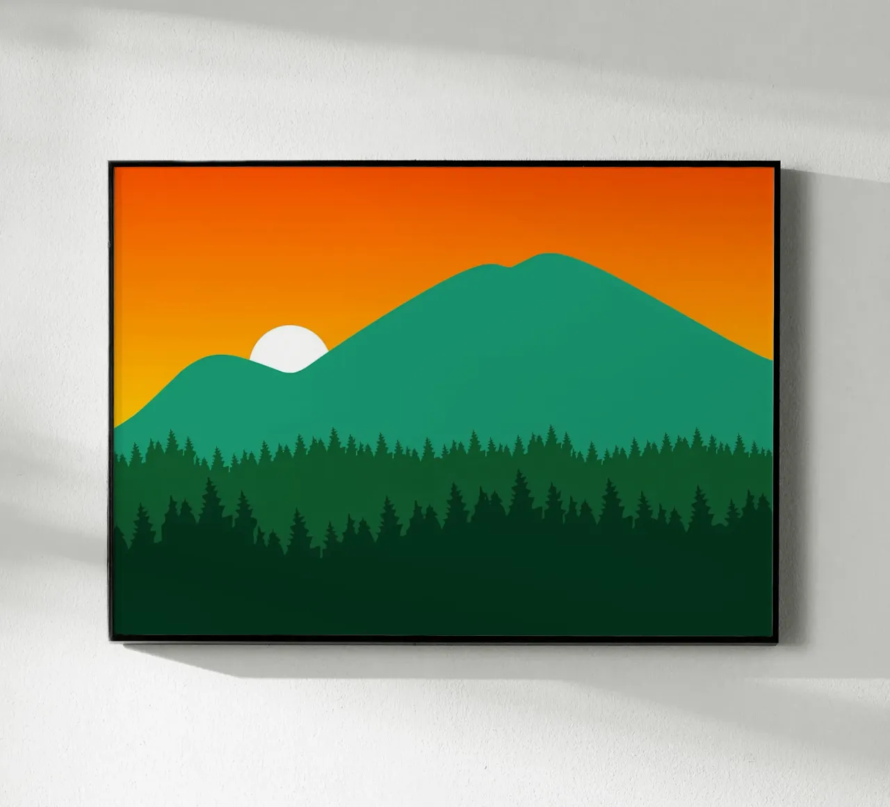 montagna alba foresta alberi plexiglass da Dale Edward YoungJr