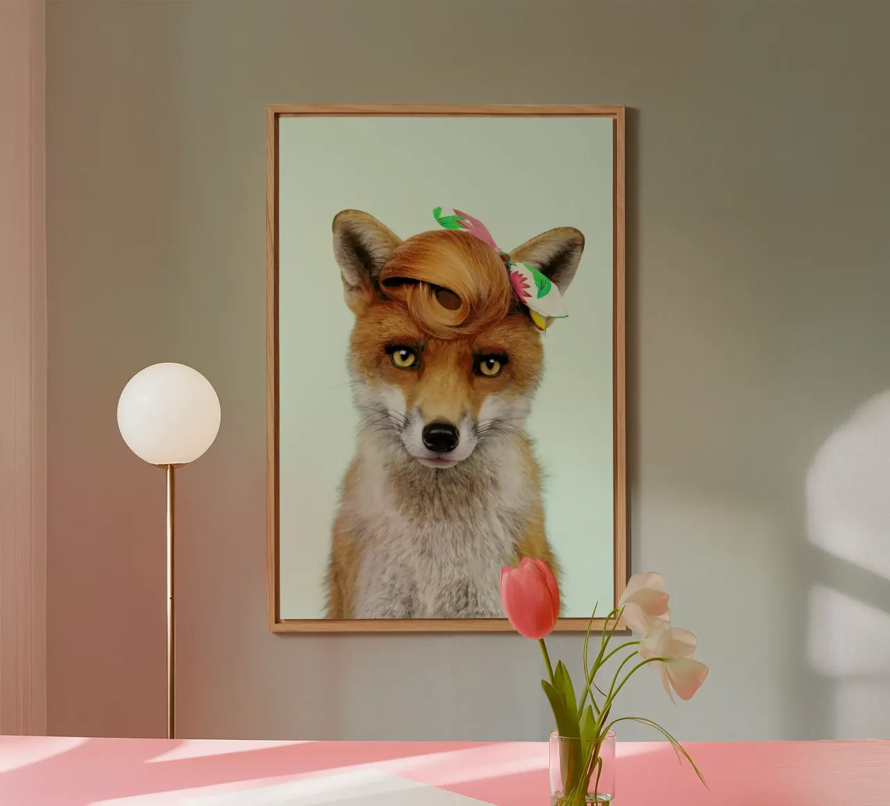 Mis Foxy alluminio dibond da Paul Fuentes Design