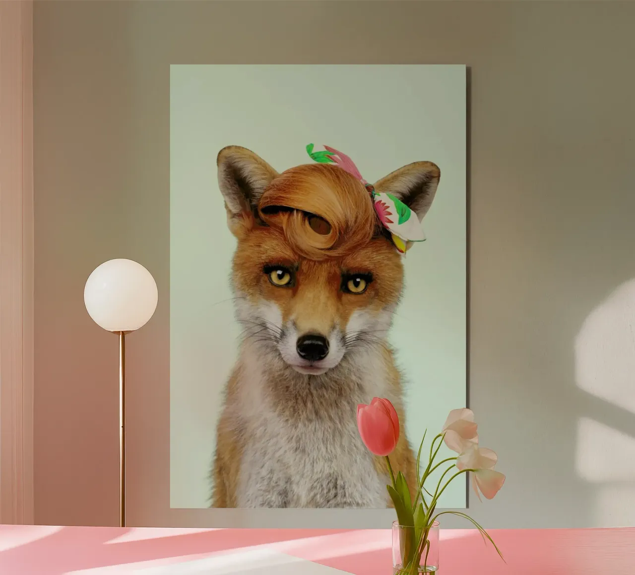 Mis Foxy alluminio dibond da Paul Fuentes Design