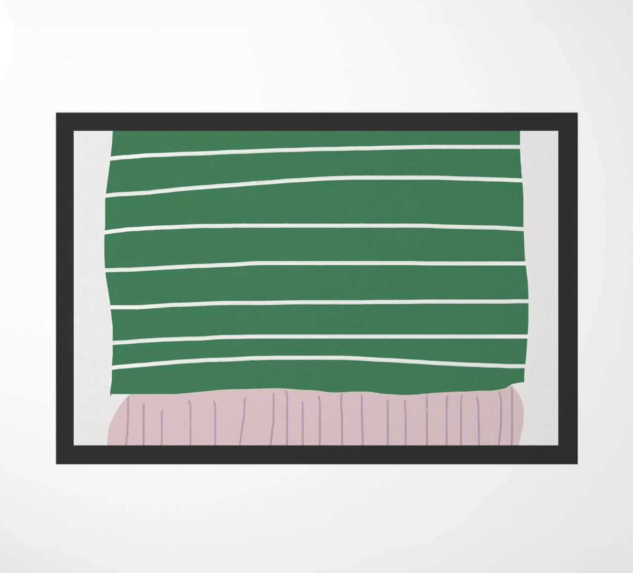 Forme semplici di rosa e verde zerbino da Little Dean