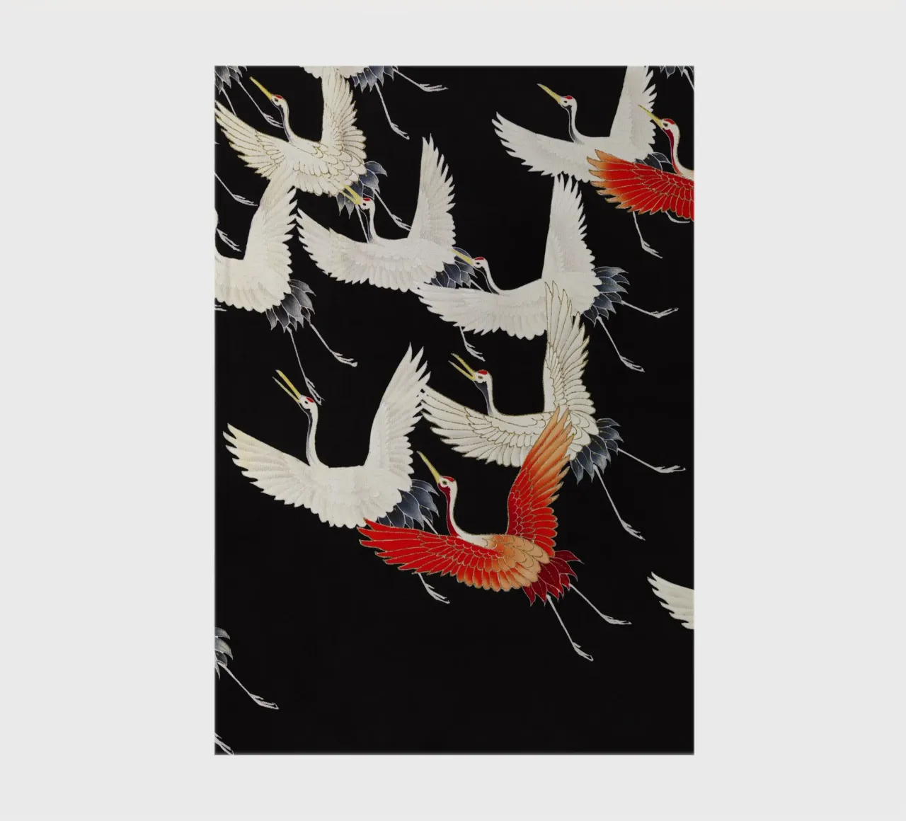 Furisode with a Myriad of Flying Cranes (1910–1920) notebook by Venus Art