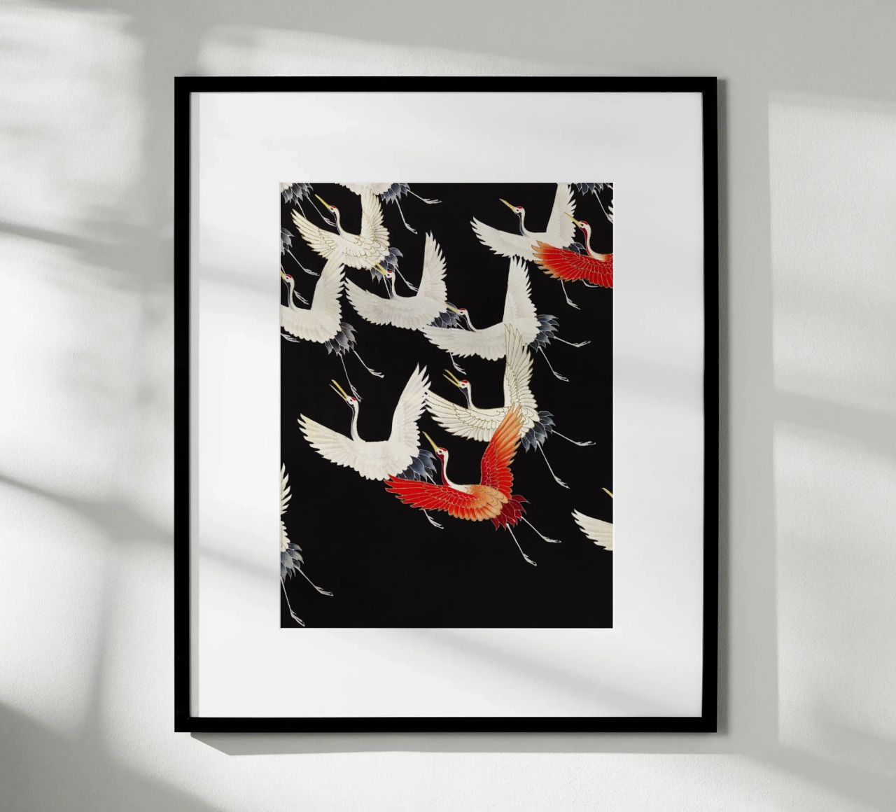 Furisode with a Myriad of Flying Cranes (1910–1920) Poster von Venus Art