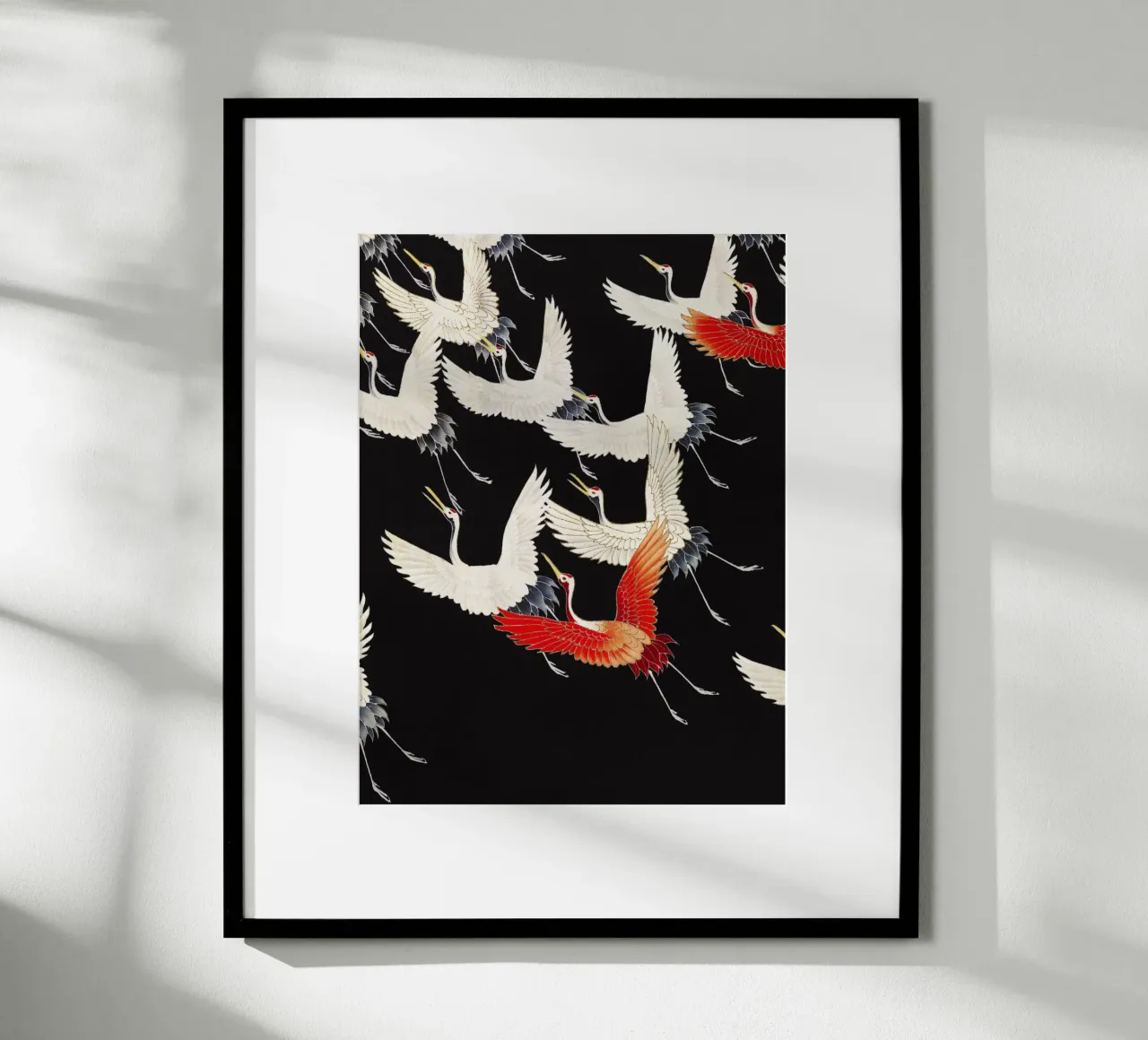 Furisode with a Myriad of Flying Cranes (1910–1920) poster da Venus Art