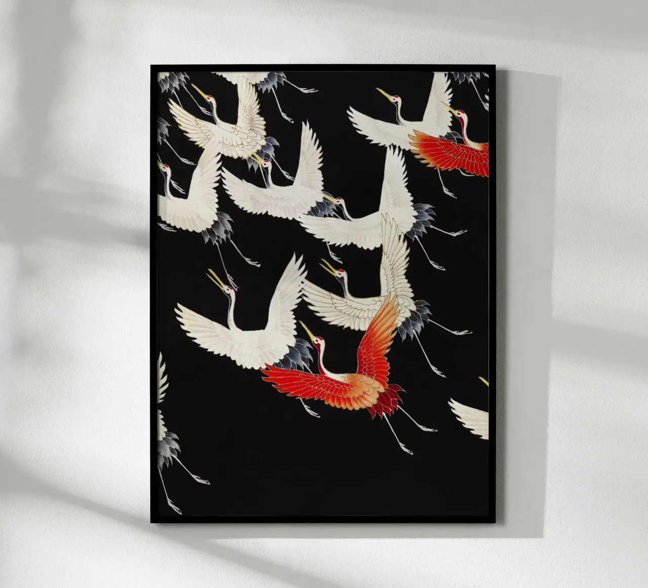 Furisode with a Myriad of Flying Cranes (1910–1920) poster da Venus Art